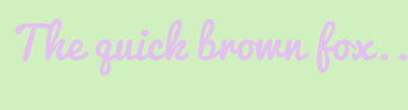 Image with Font Color E4C0F0 and Background Color D0F0C0